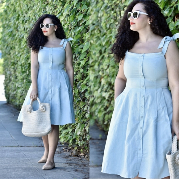 Last stock! New GAL MEETS GLAM Linen Cotton dress - Picture 3 of 16